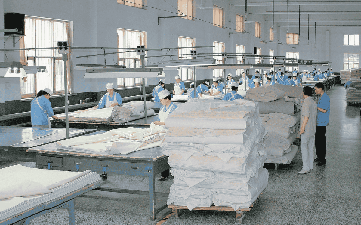 Produktion Hanf Textilien